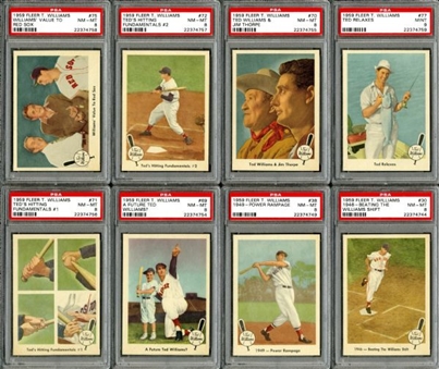 1959 Fleer Ted Williams High Grade Near Set (79/80) With 23 Graded Cards